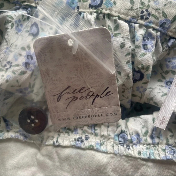 New! Free People Petunia Floral Mini Dress Tea Combo nwt 33111 - Picture 7 of 10